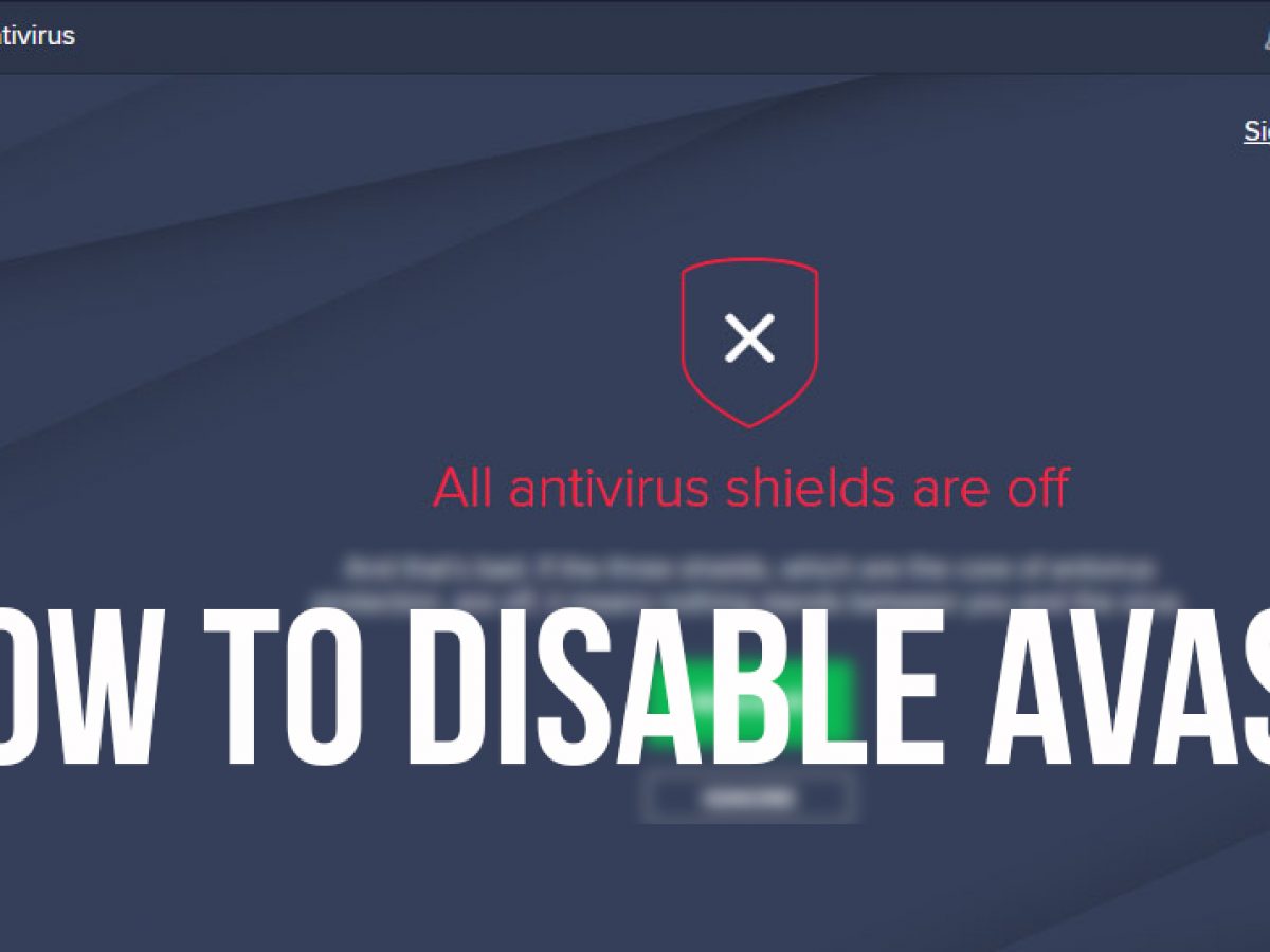 disable avast web shield for mac
